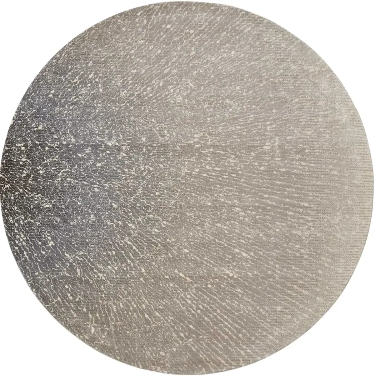 Marbella 8' Round Area Rug - Ivory/Gray