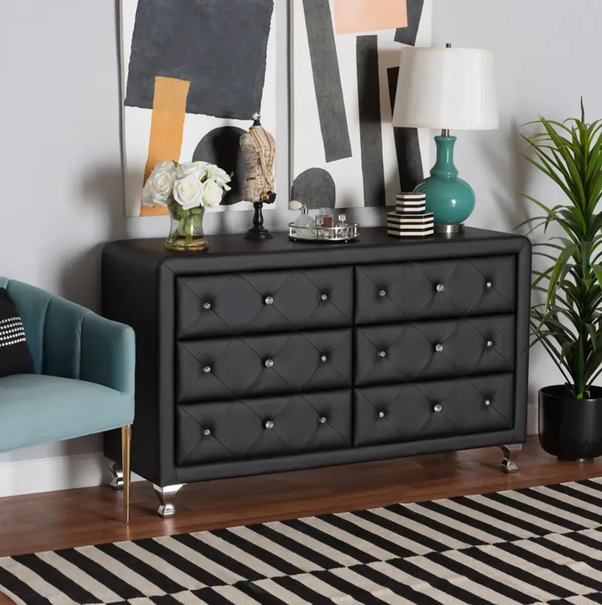 Journee Dresser - Black