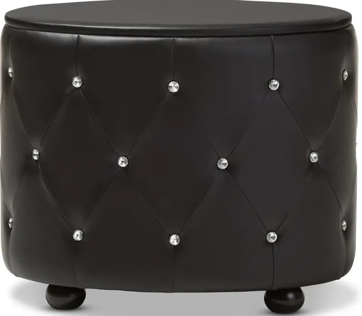 Journee 2 Drawer Nightstand - Black