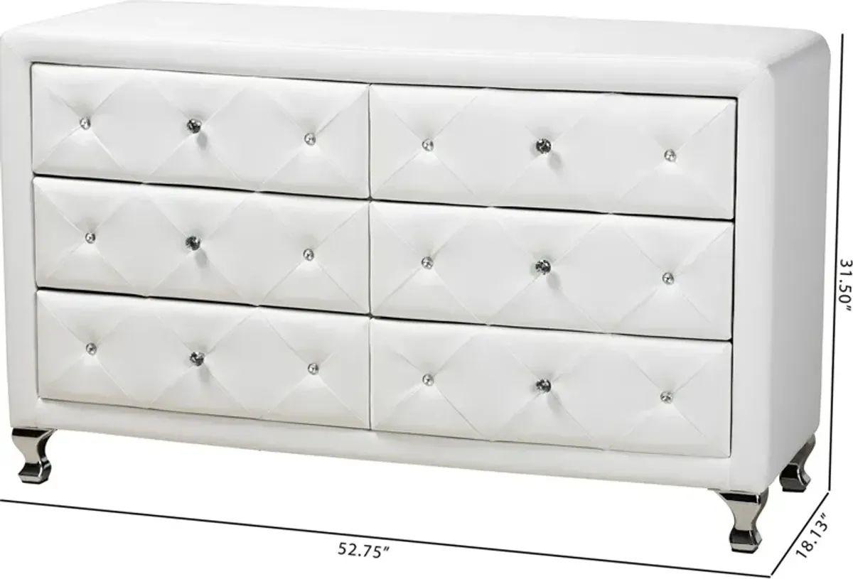 Journee Dresser - White