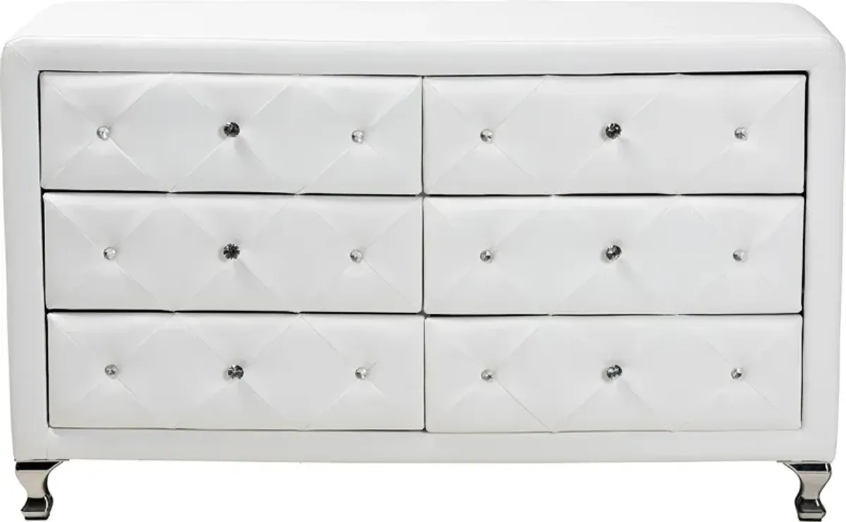 Journee Dresser - White