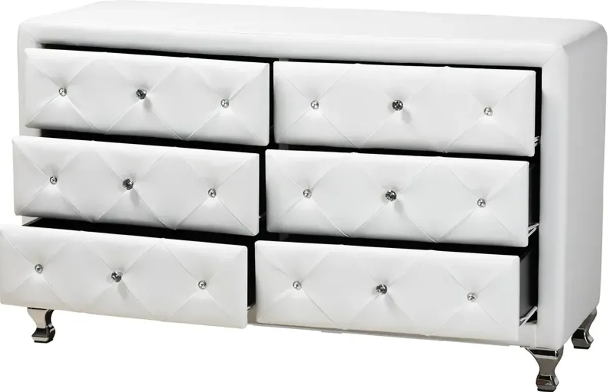 Journee Dresser - White