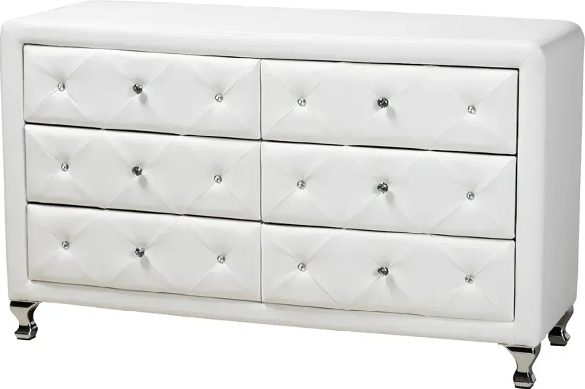 Journee Dresser - White