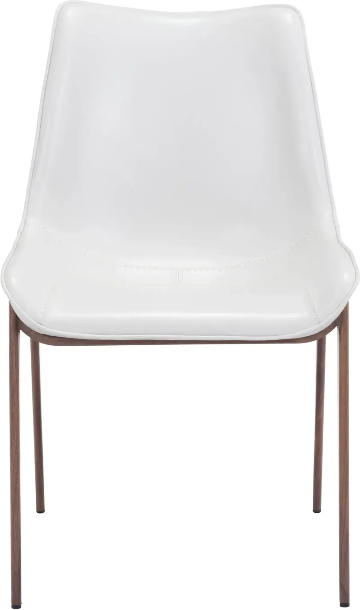 Millie Set of 2 Dining Chairs - White/Walnut