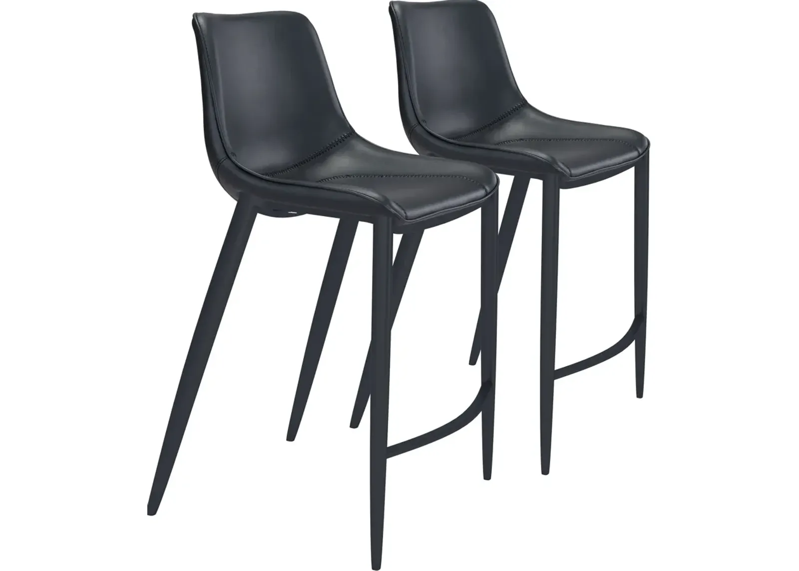 Millie Set of 2 Bar Stools - Black