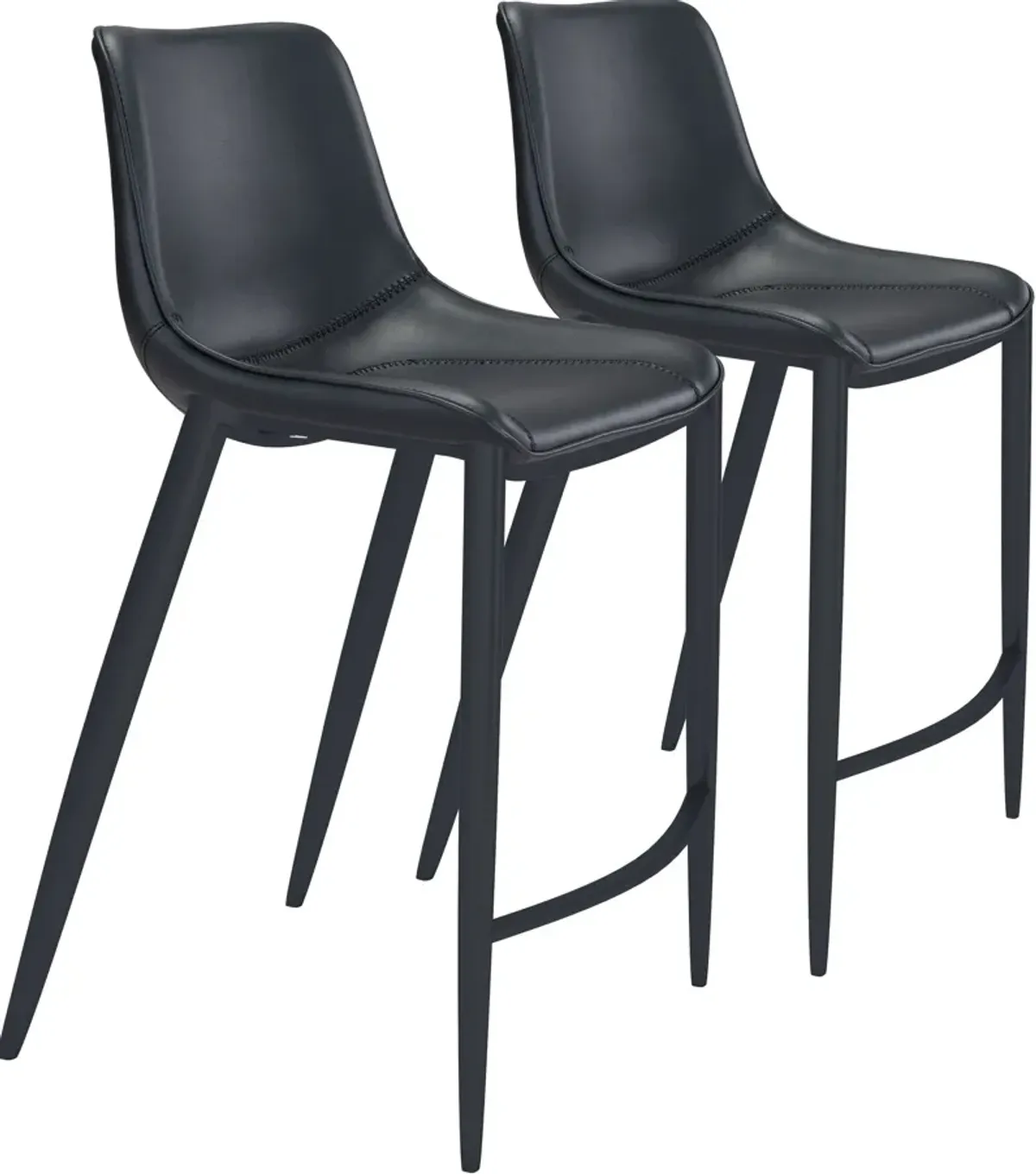 Millie Set of 2 Bar Stools - Black