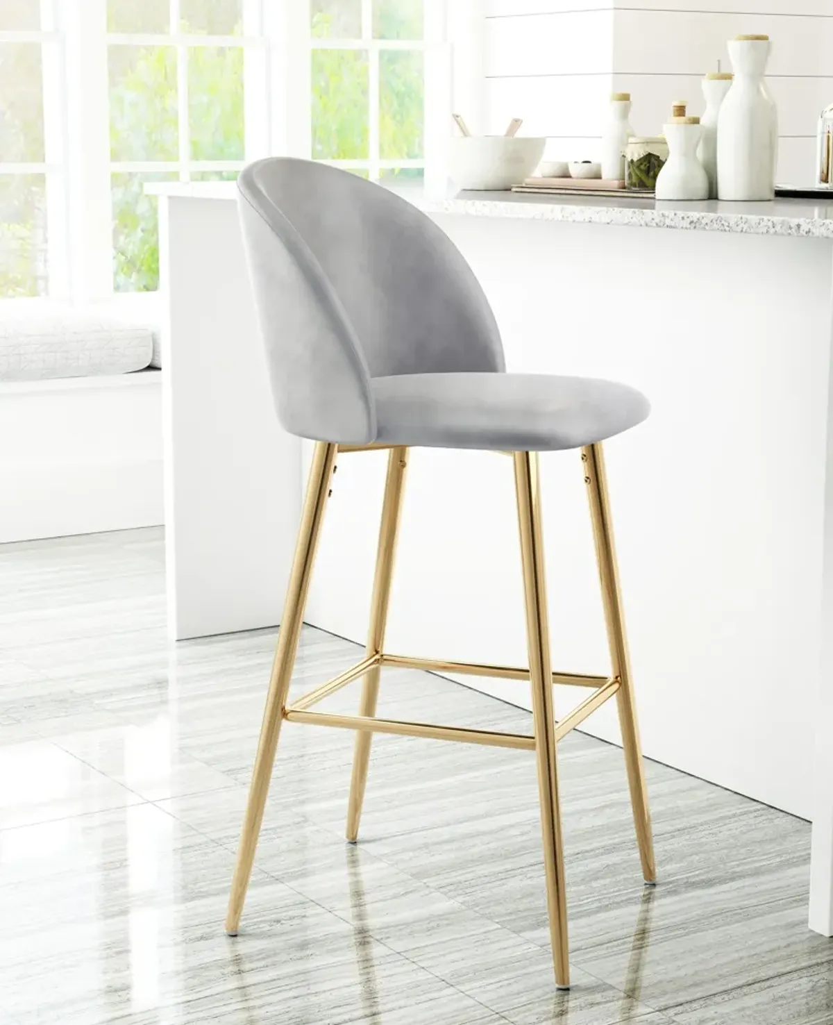 Ciriah Bar Stool - Gray