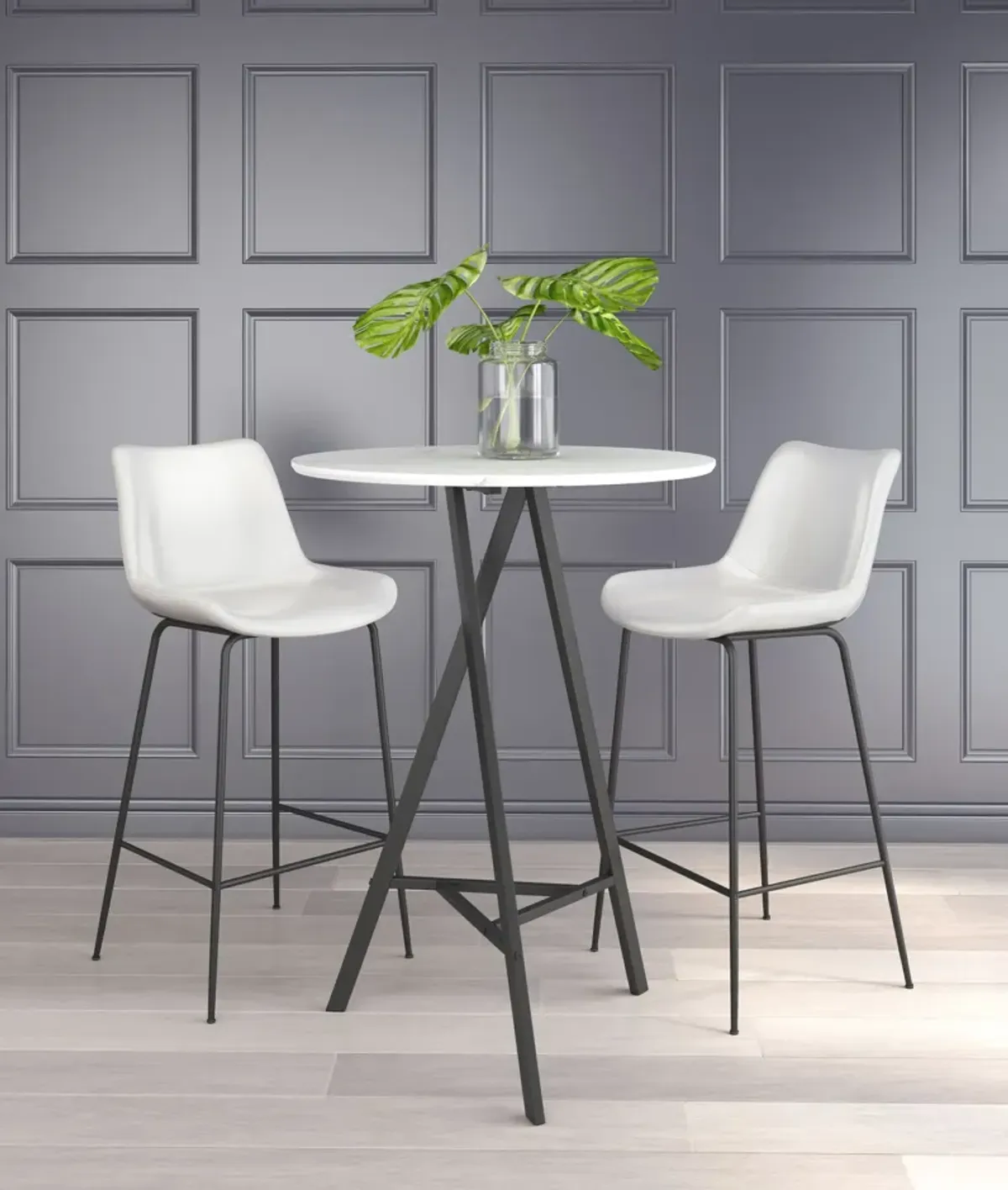 Xyon Bar Stool - White