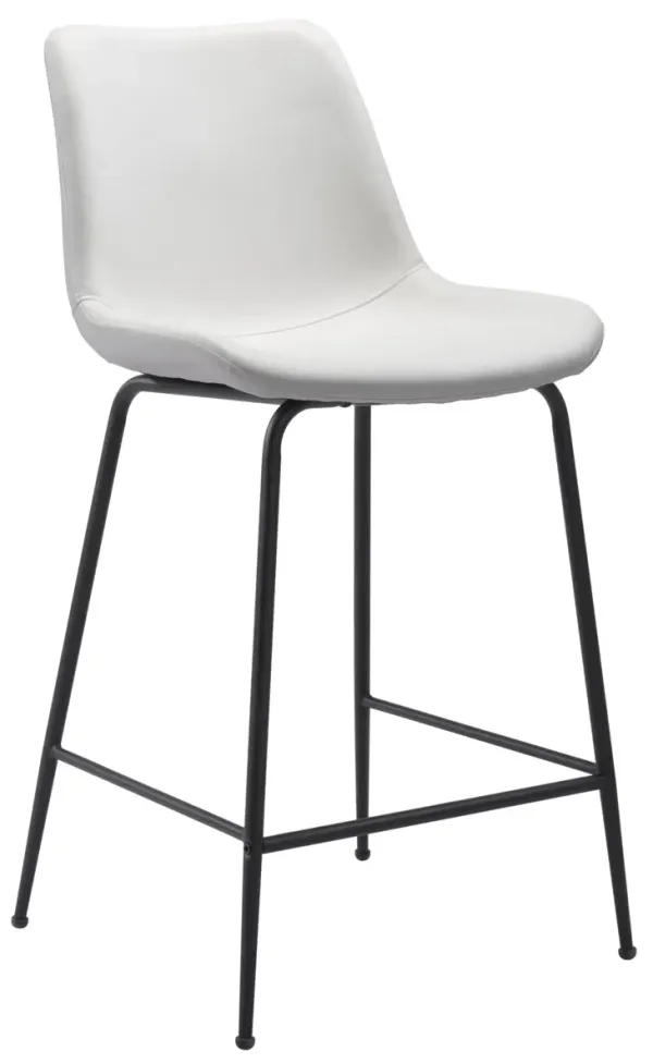 Xyon Counter-Height Stool - White