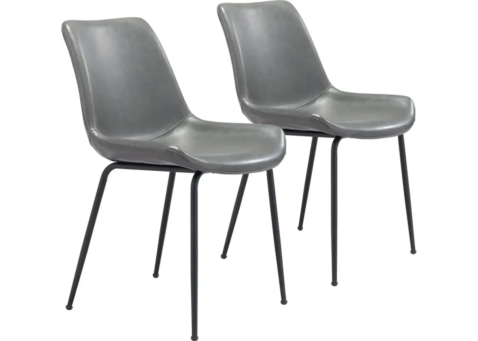 Xyon Set of 2 Dining Chairs - Gray