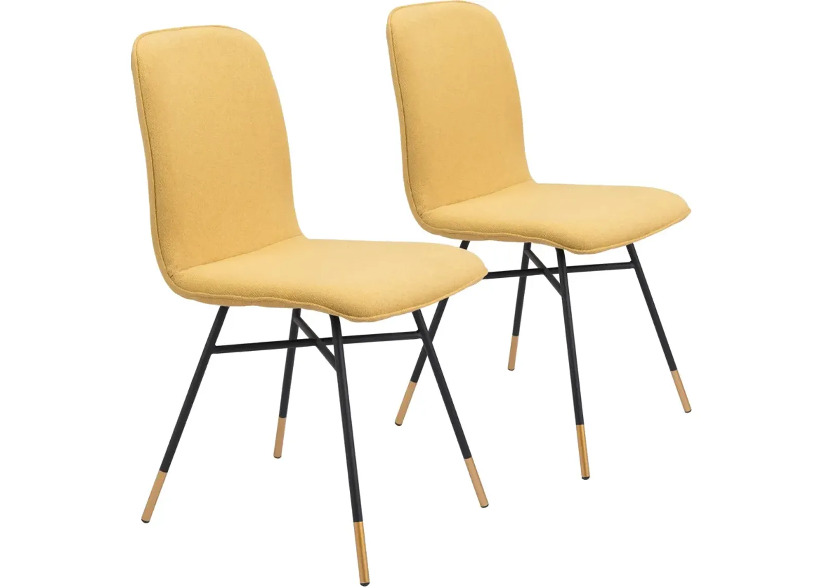 James Set of 2 Dining Chairs - Yellow