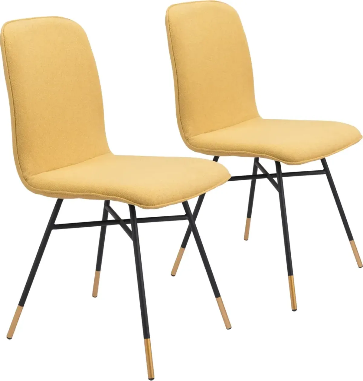 James Set of 2 Dining Chairs - Yellow