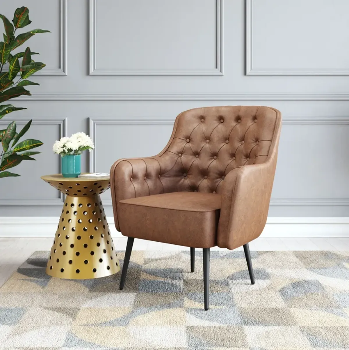 Kiley Accent Chair - Brown