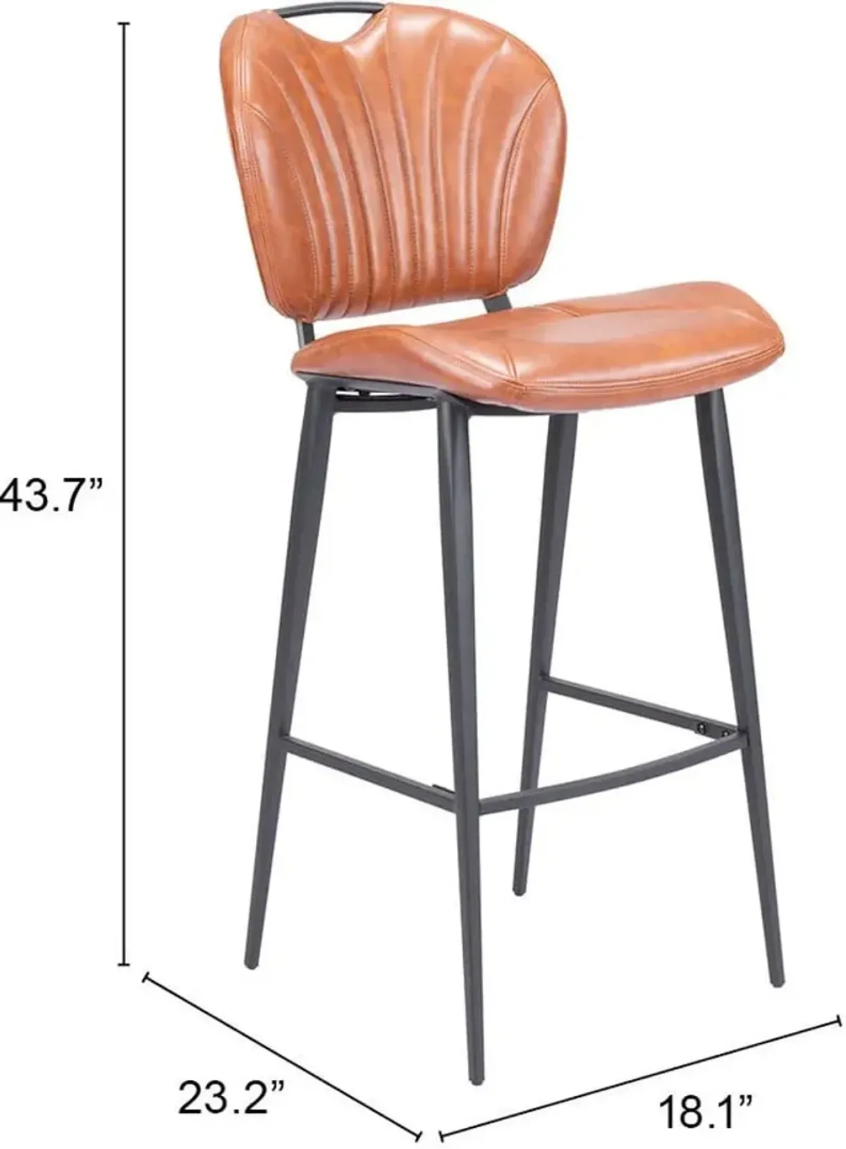 McArthur Bar Stool - Brown