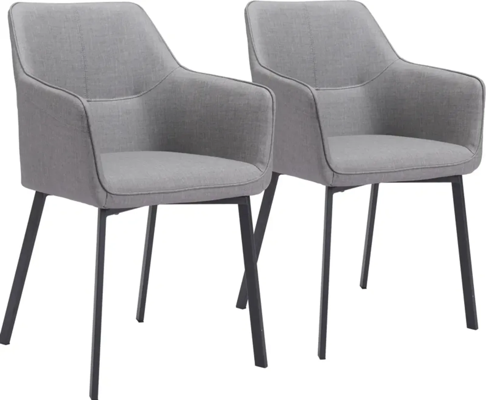 Raymond Set of 2 Dining Chairs - Gray