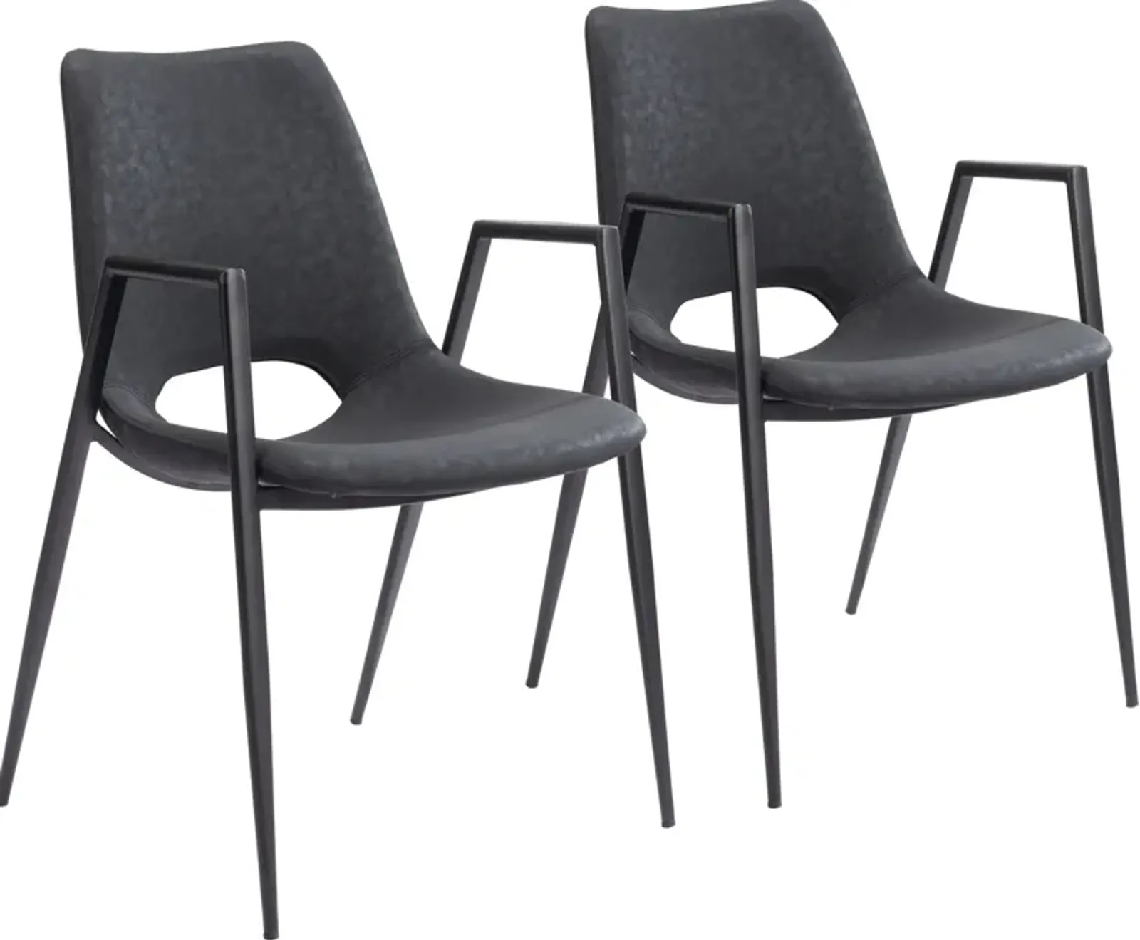 Emerson Set of 2 Dining Chairs - Black