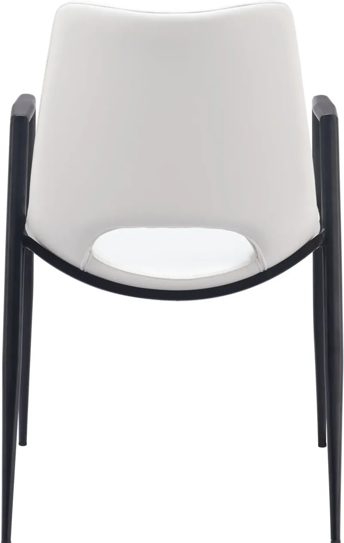 Emerson Set of 2 Dining Chairs - White/Black