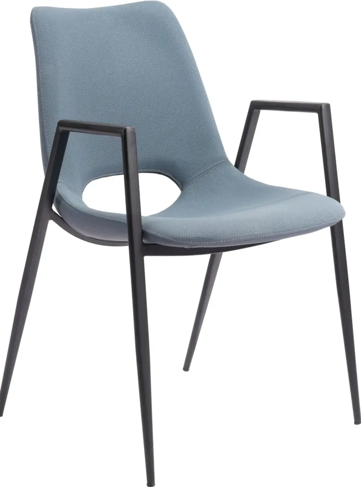 Emerson Set of 2 Dining Chairs - Blue/Black