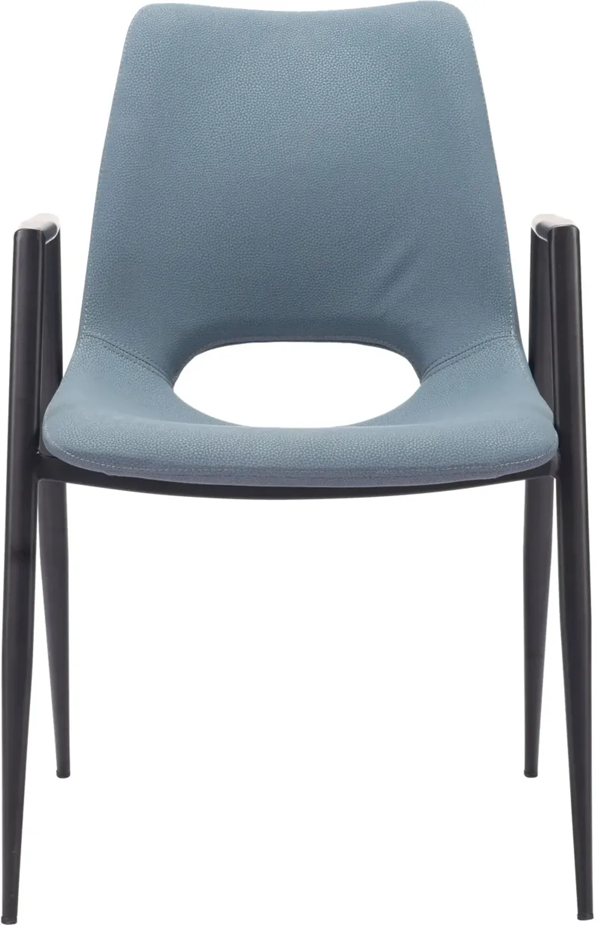 Emerson Set of 2 Dining Chairs - Blue/Black