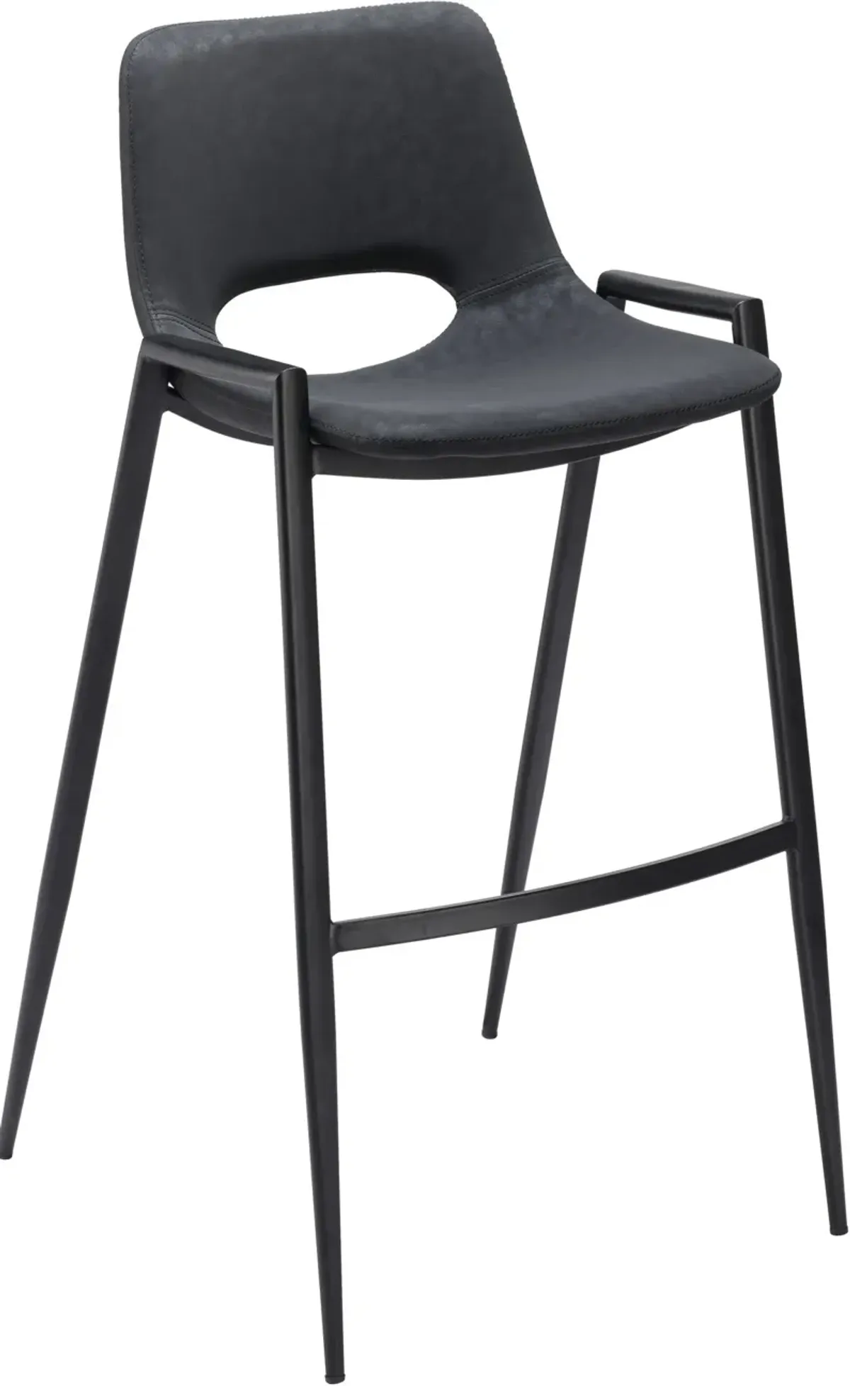 Emerson Set of 2 Bar Stools - Black