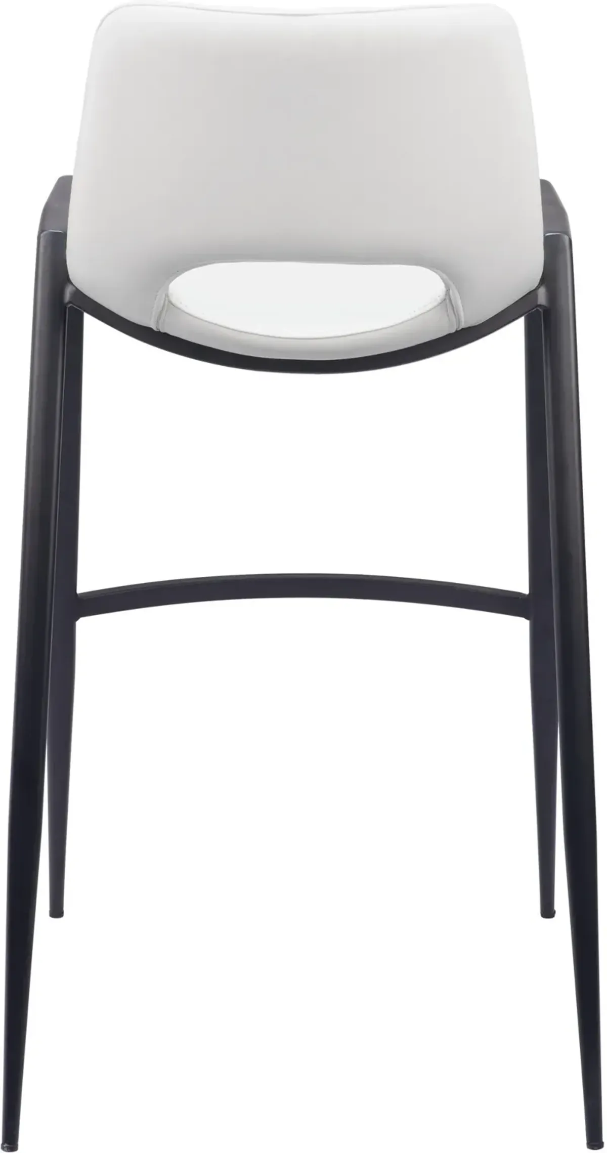 Emerson Set of 2 Bar Stools - White/Black