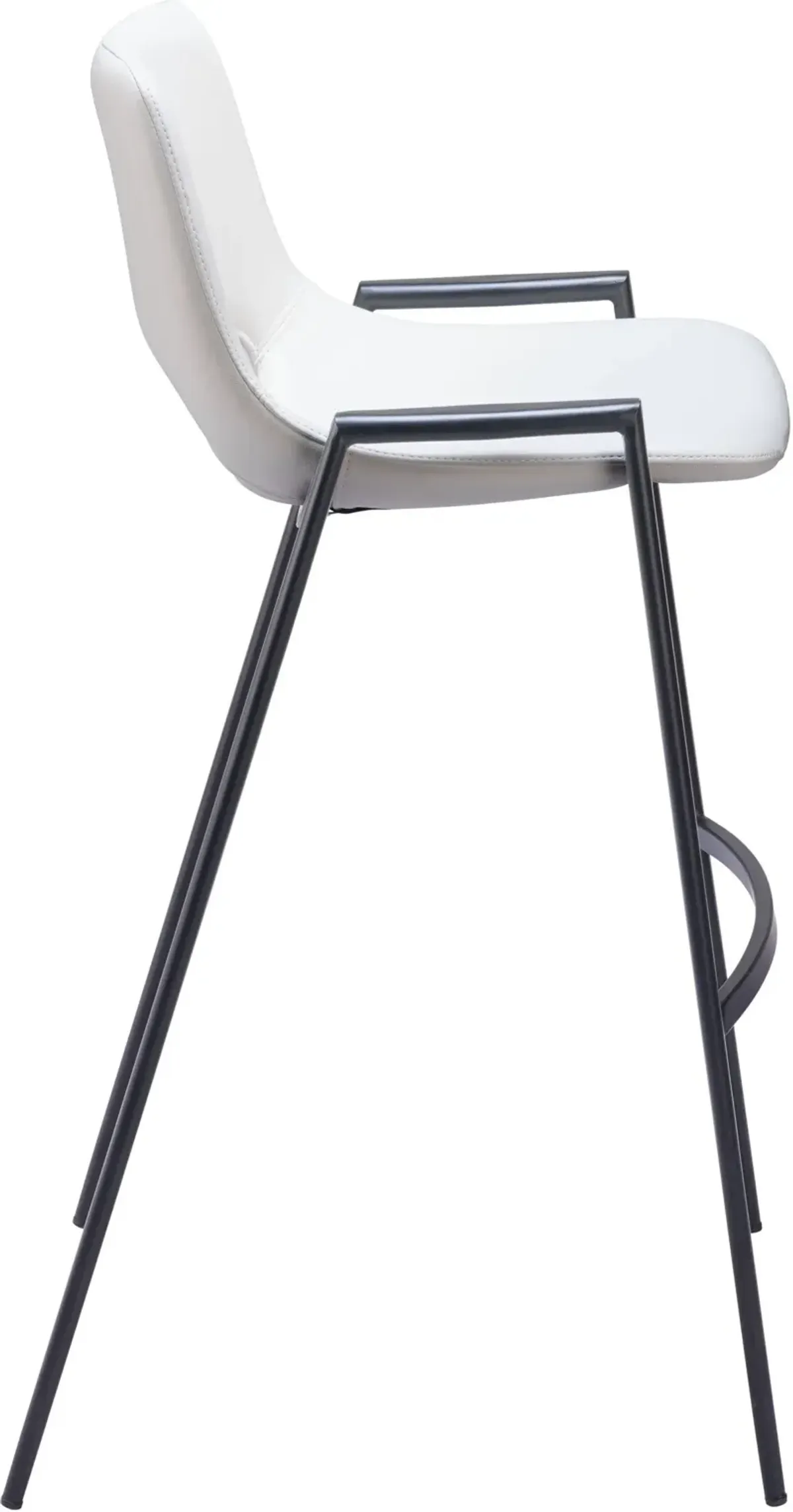 Emerson Set of 2 Bar Stools - White/Black