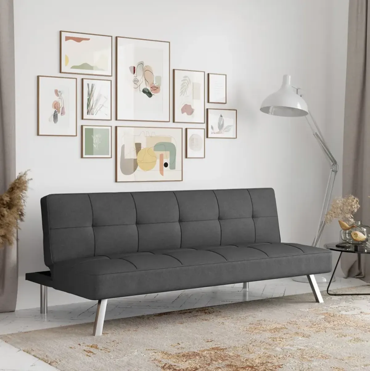 Serta Tiegan Futon - Charcoal