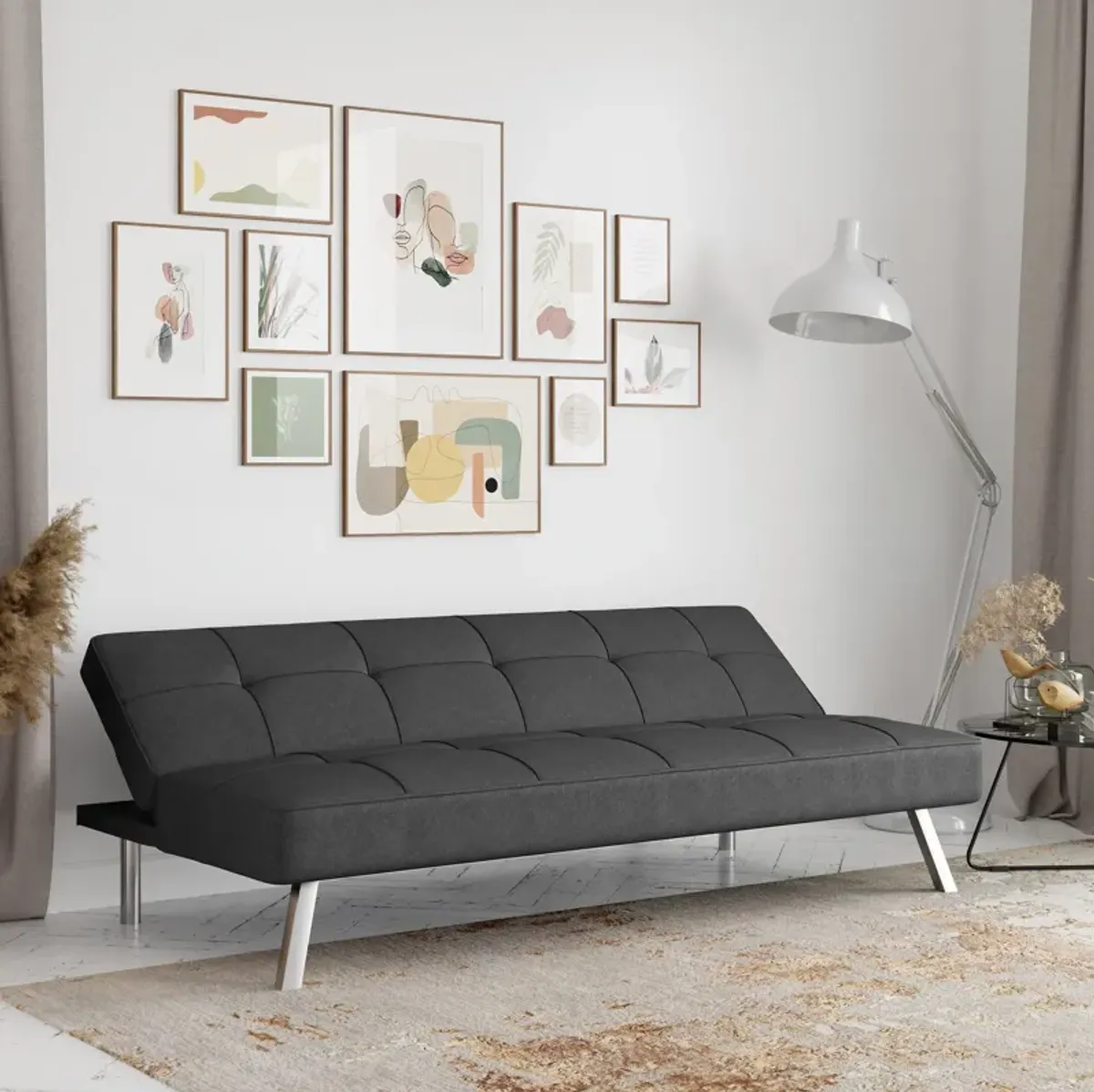 Serta Tiegan Futon - Charcoal