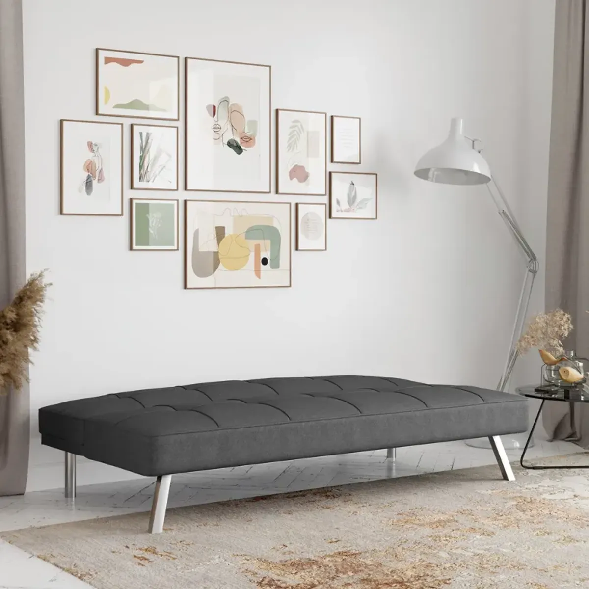 Serta Tiegan Futon - Charcoal