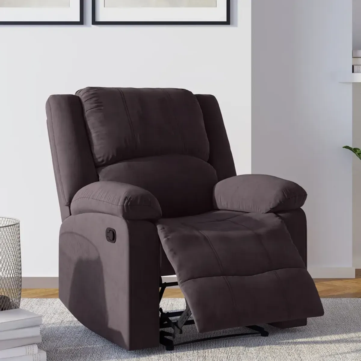 Brandon Manual Recliner - Brown