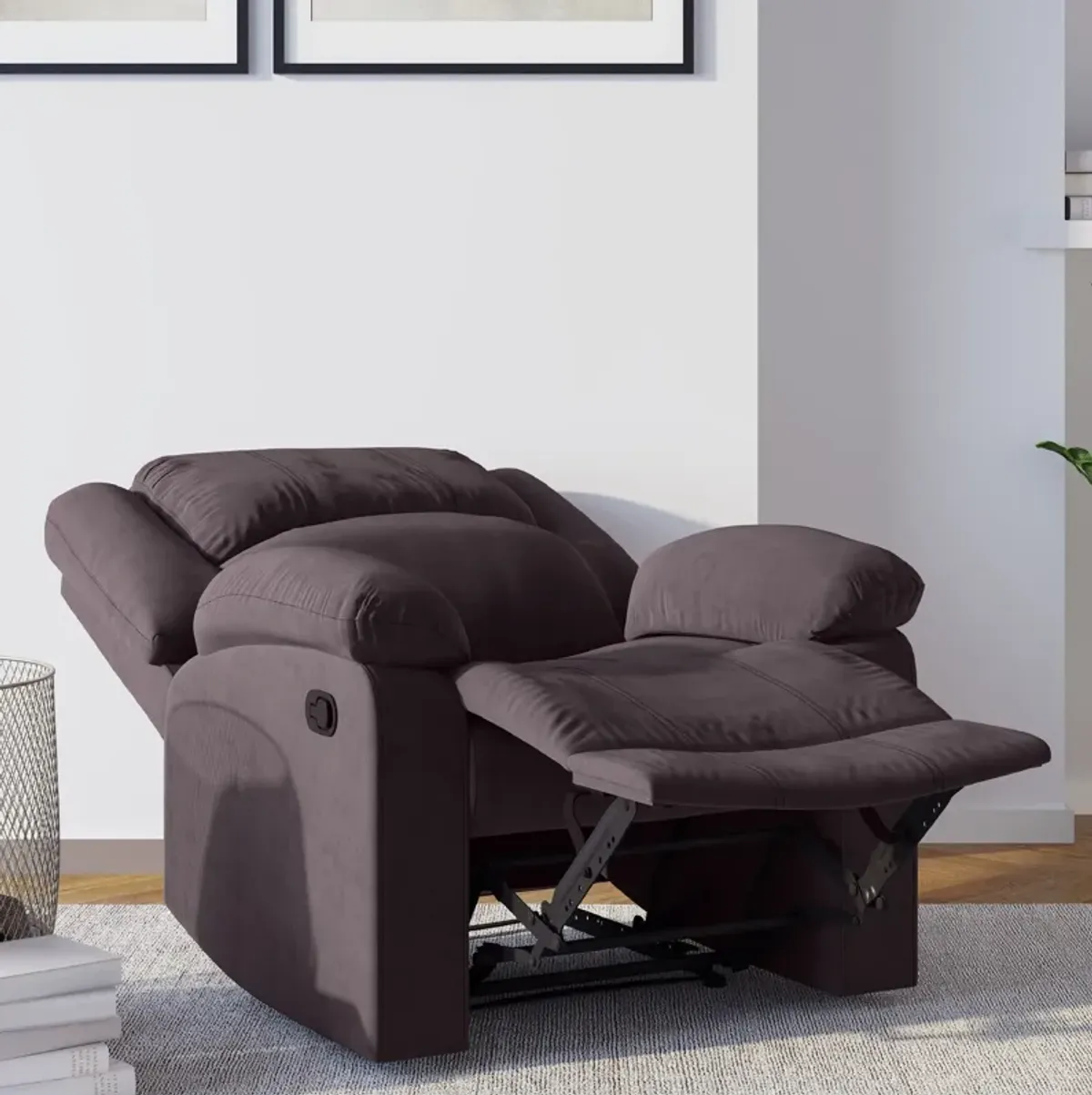 Brandon Manual Recliner - Brown