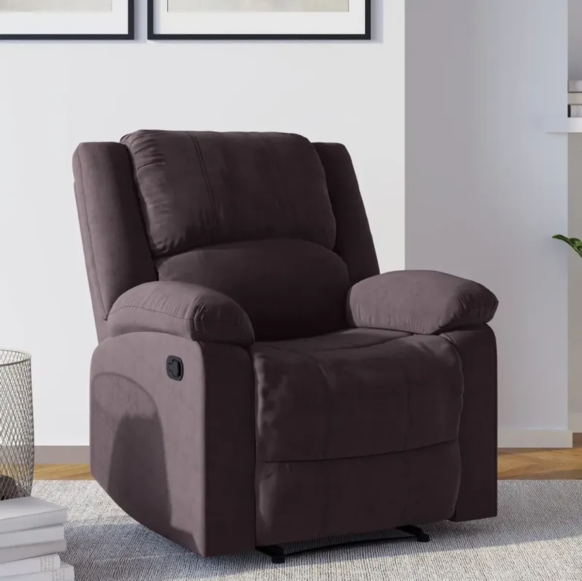 Brandon Manual Recliner - Brown