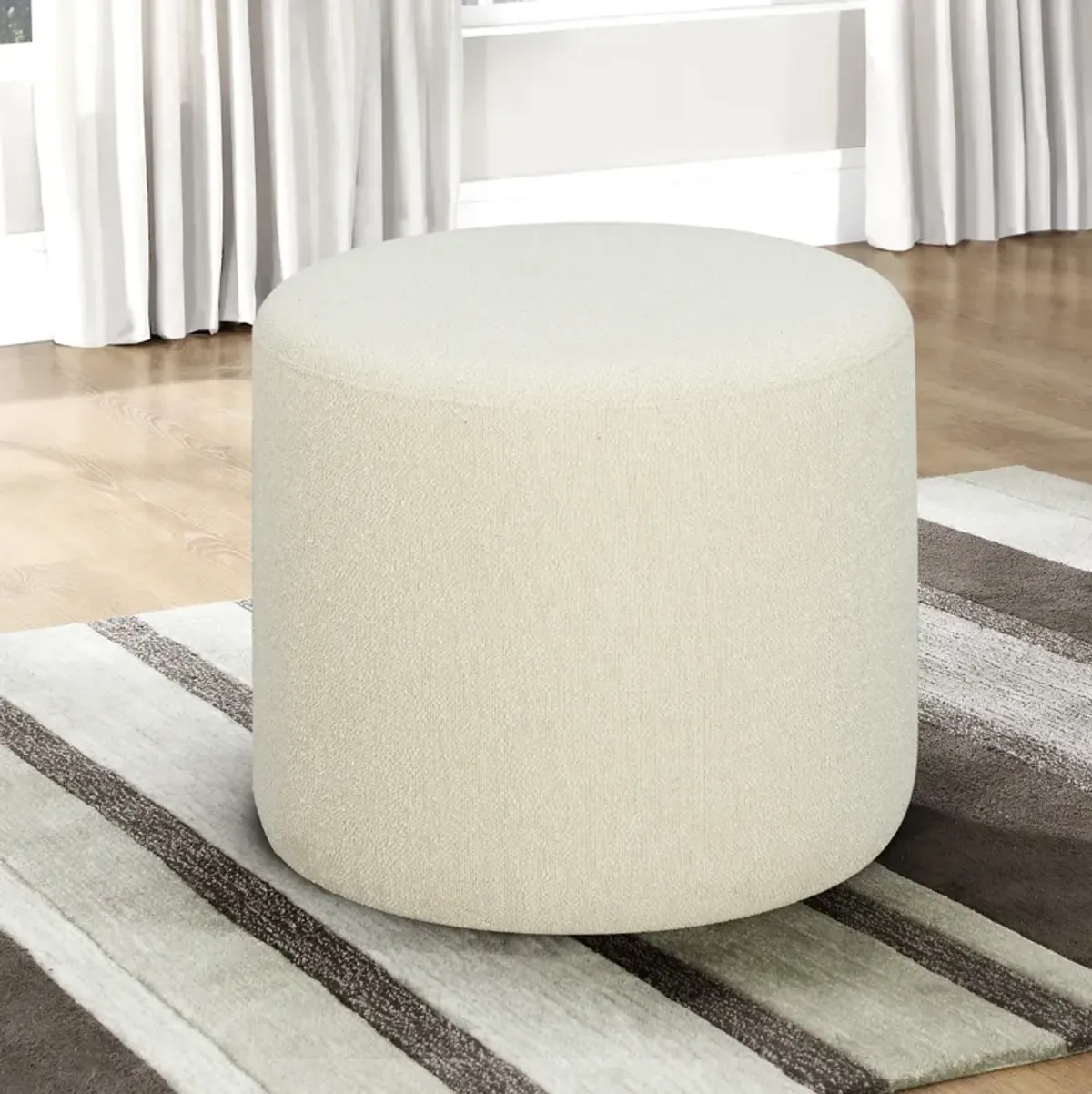 Shamea Ottoman - Ivory