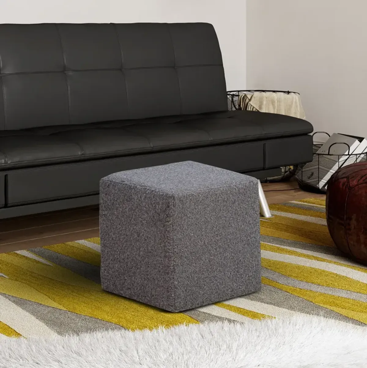 Ambre Ottoman - Gray