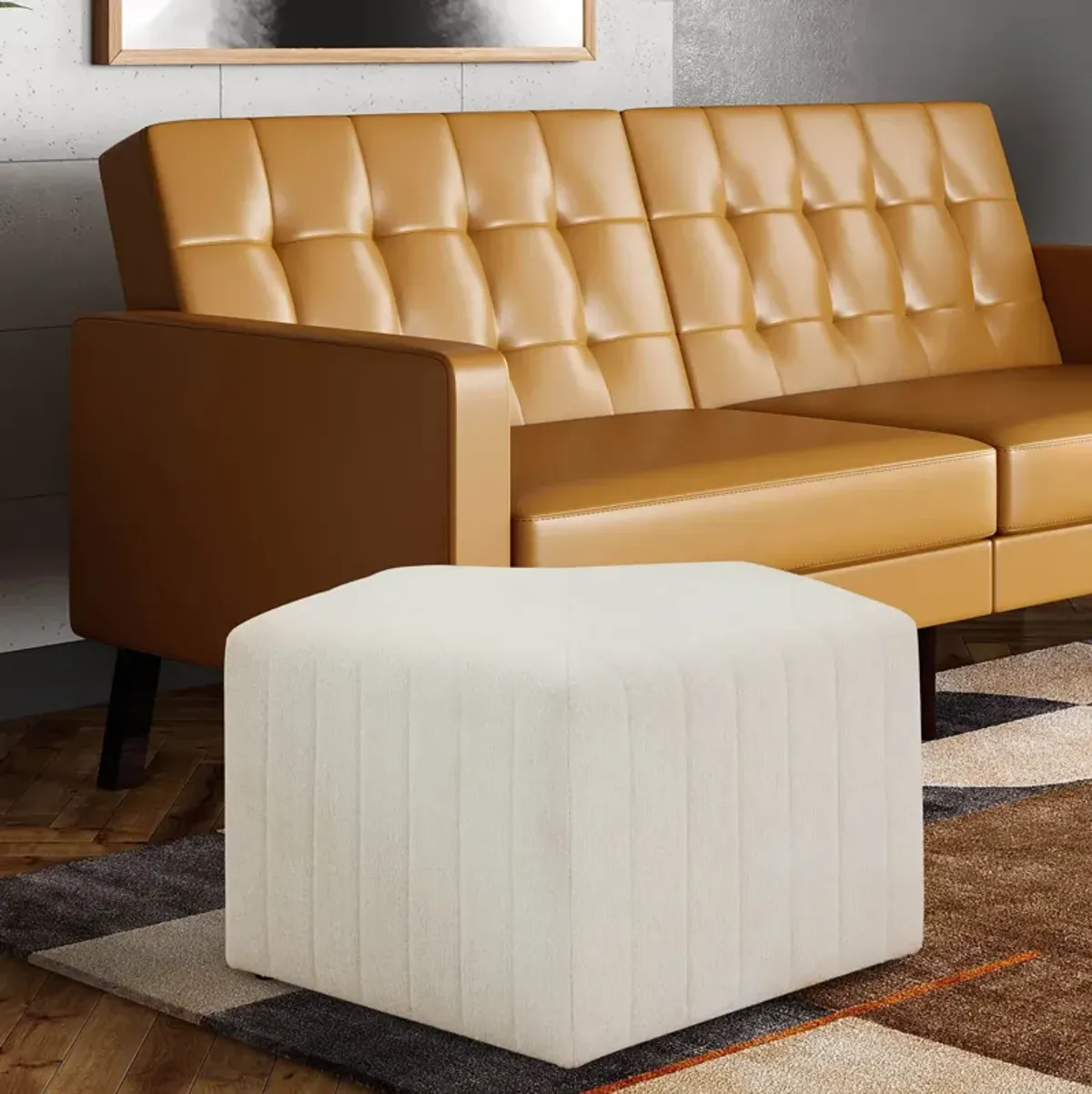 Clemont Ottoman - Ivory