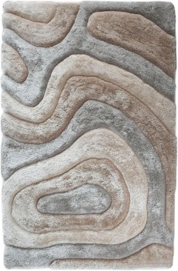 Bayou 4' x 6' Area Rug - Gray/Brown/Beige