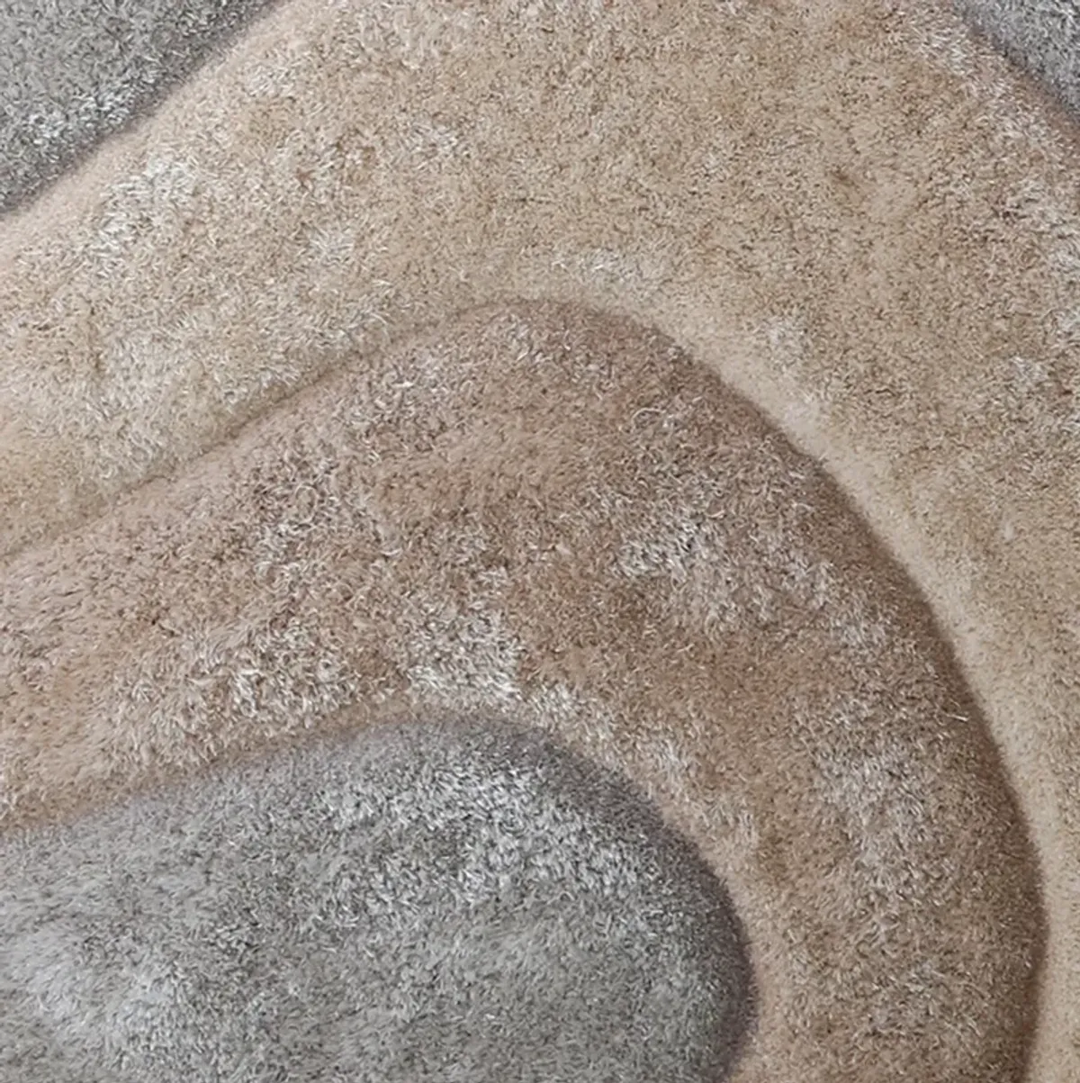 Bayou 7' Round Area Rug - Gray/Brown/Beige