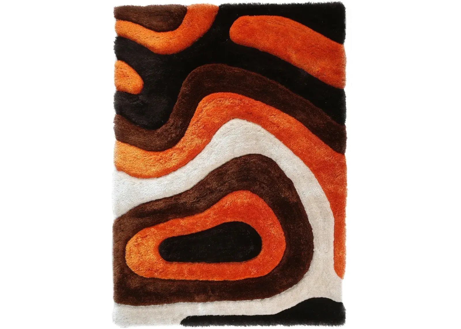 Bayou 3' x 5' Area Rug - Orange/Brown/Beige