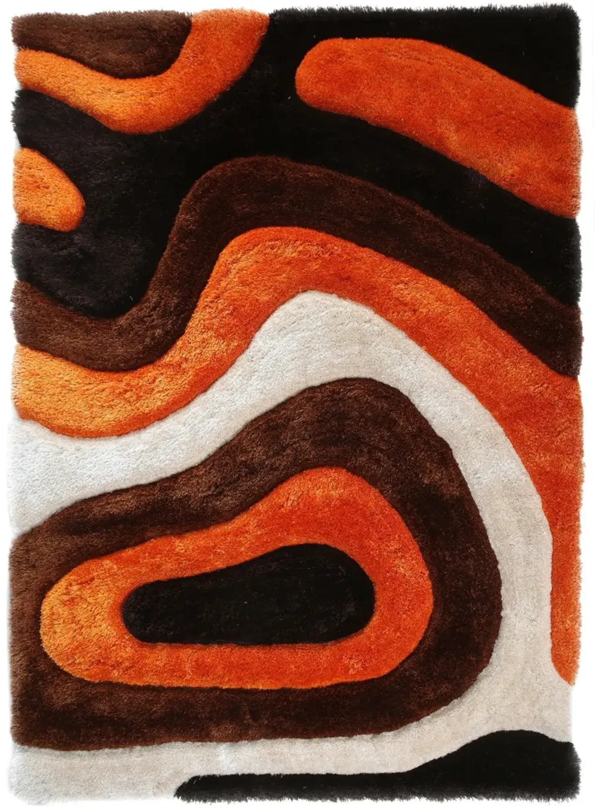 Bayou 3' x 5' Area Rug - Orange/Brown/Beige