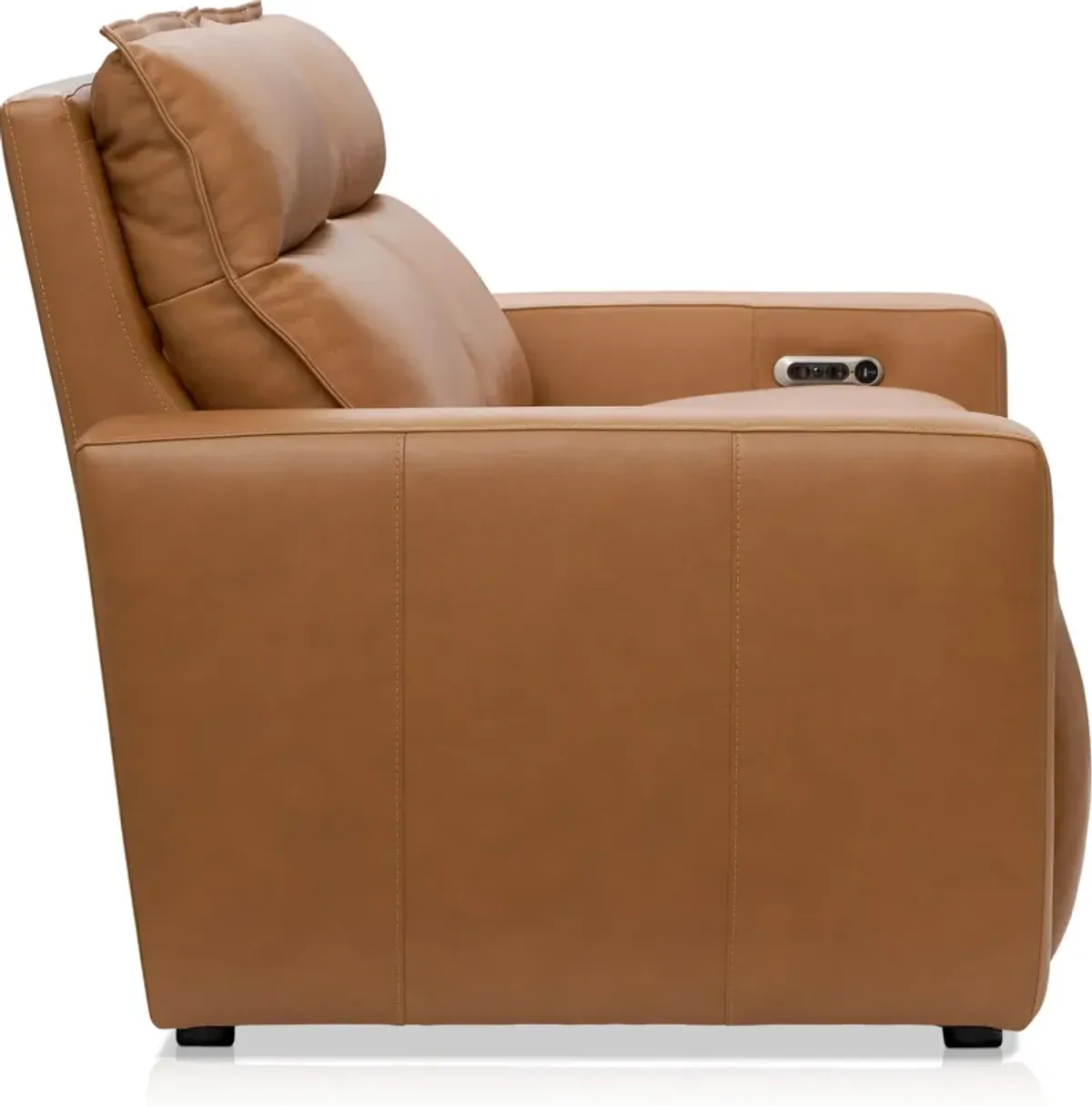 Napa 2-Piece Dual-Power Reclining Sofa - Saddle