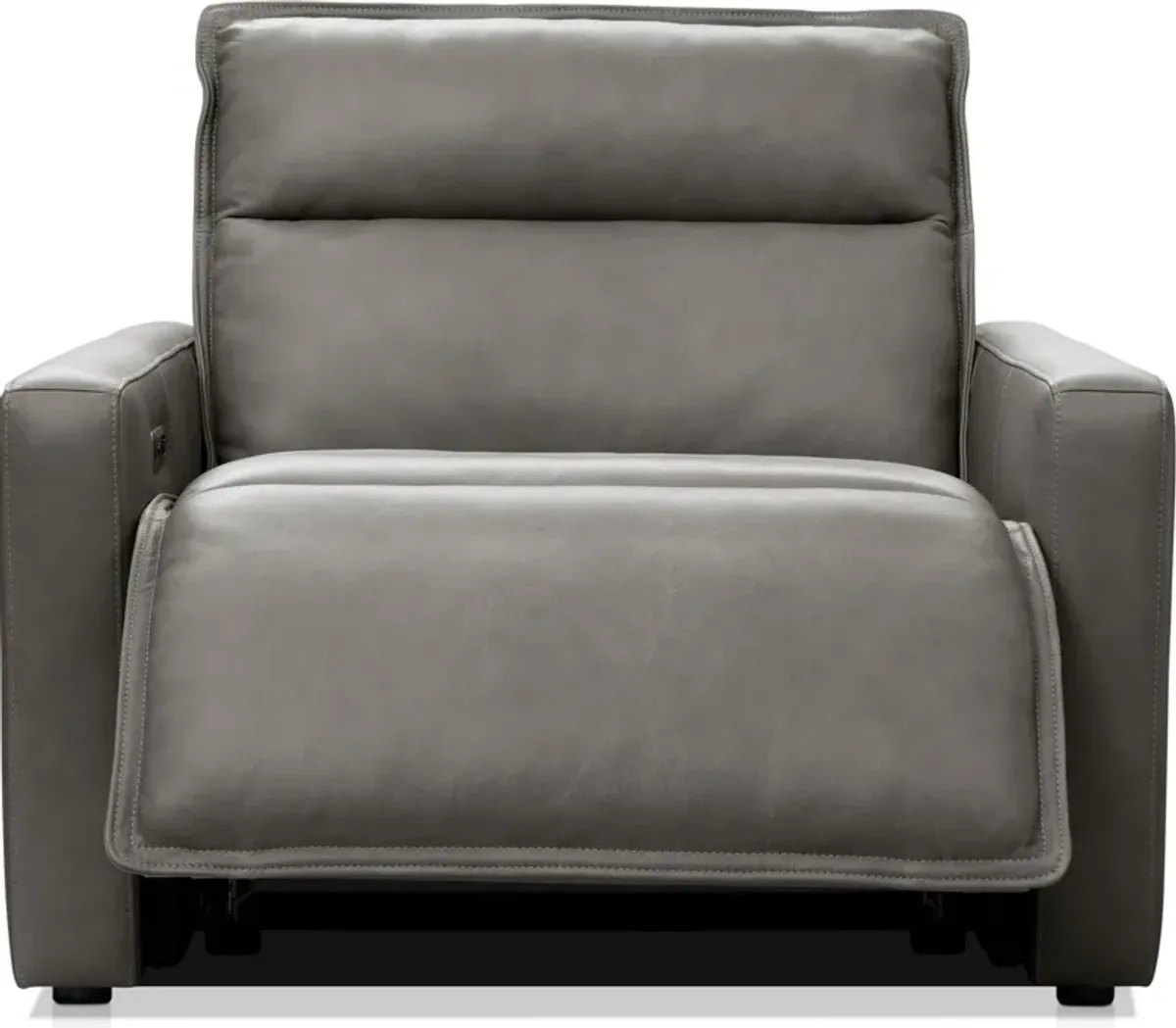 Napa Dual-Power Recliner - Charcoal