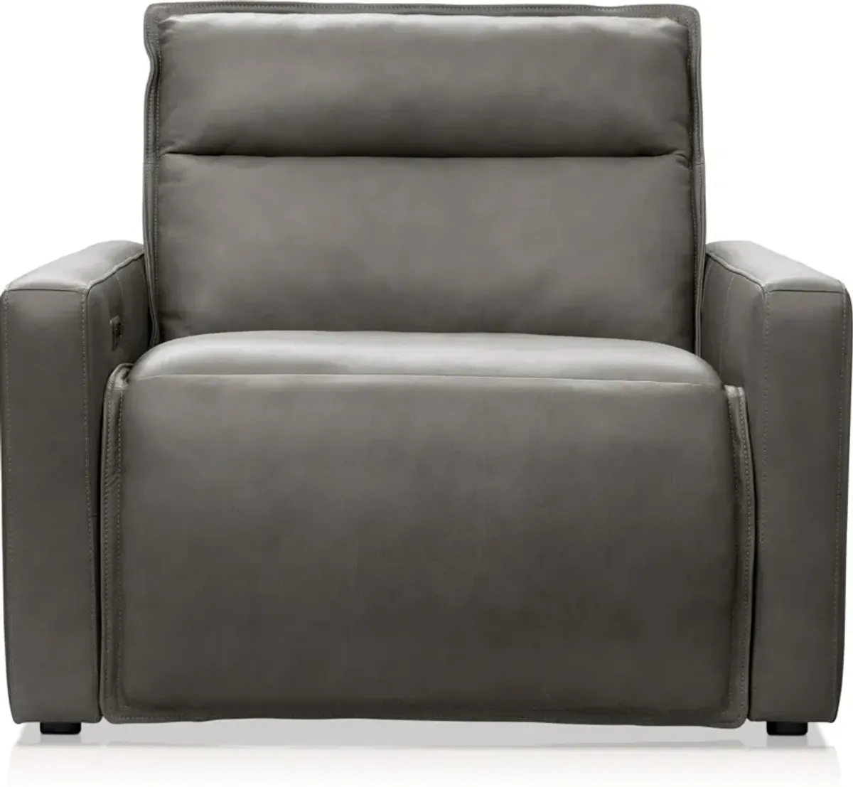 Napa Dual-Power Recliner - Charcoal