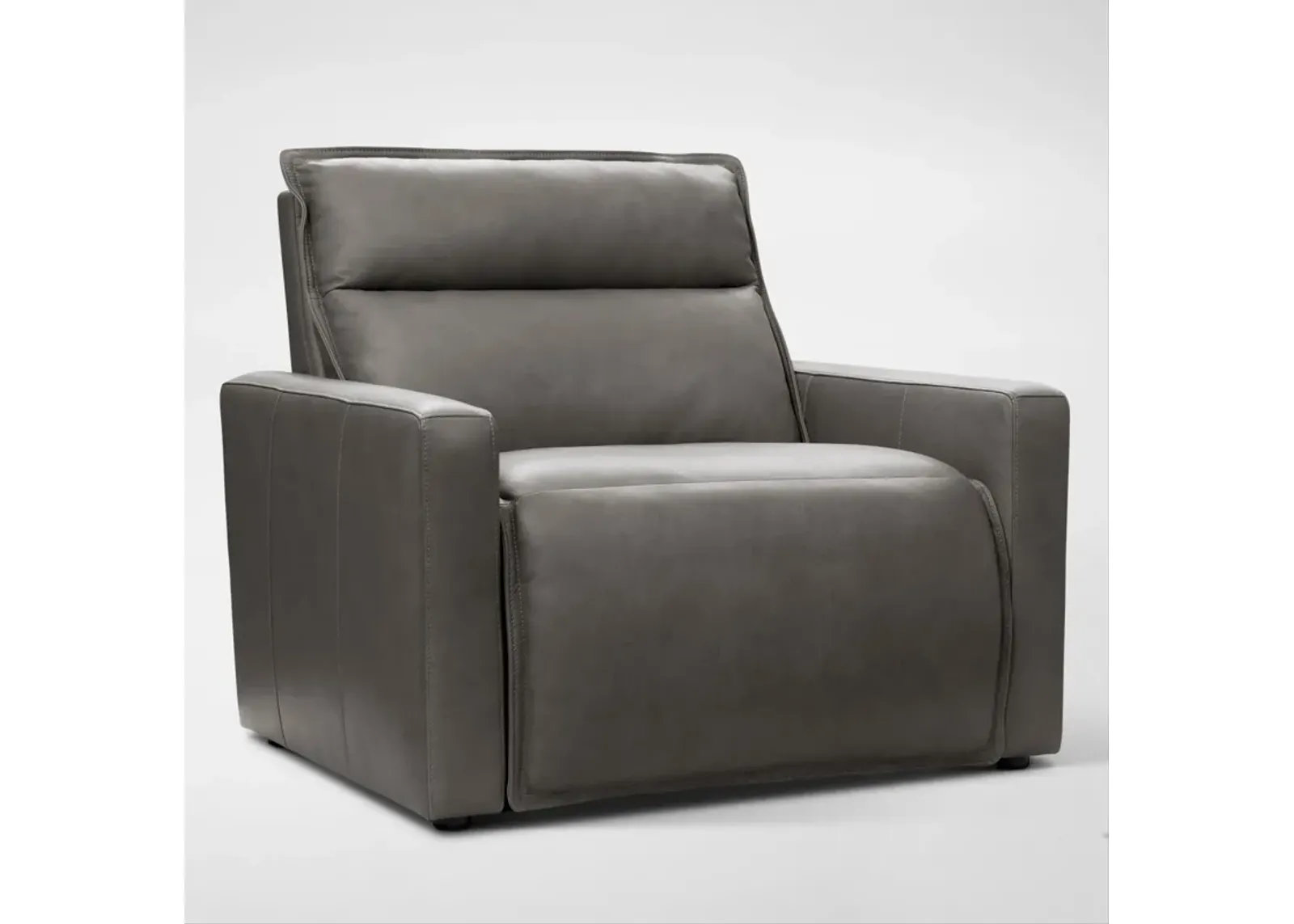 Napa Dual-Power Recliner - Charcoal