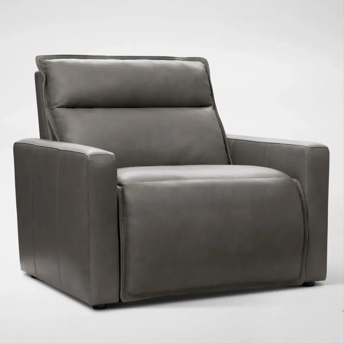 Napa Dual-Power Recliner - Charcoal