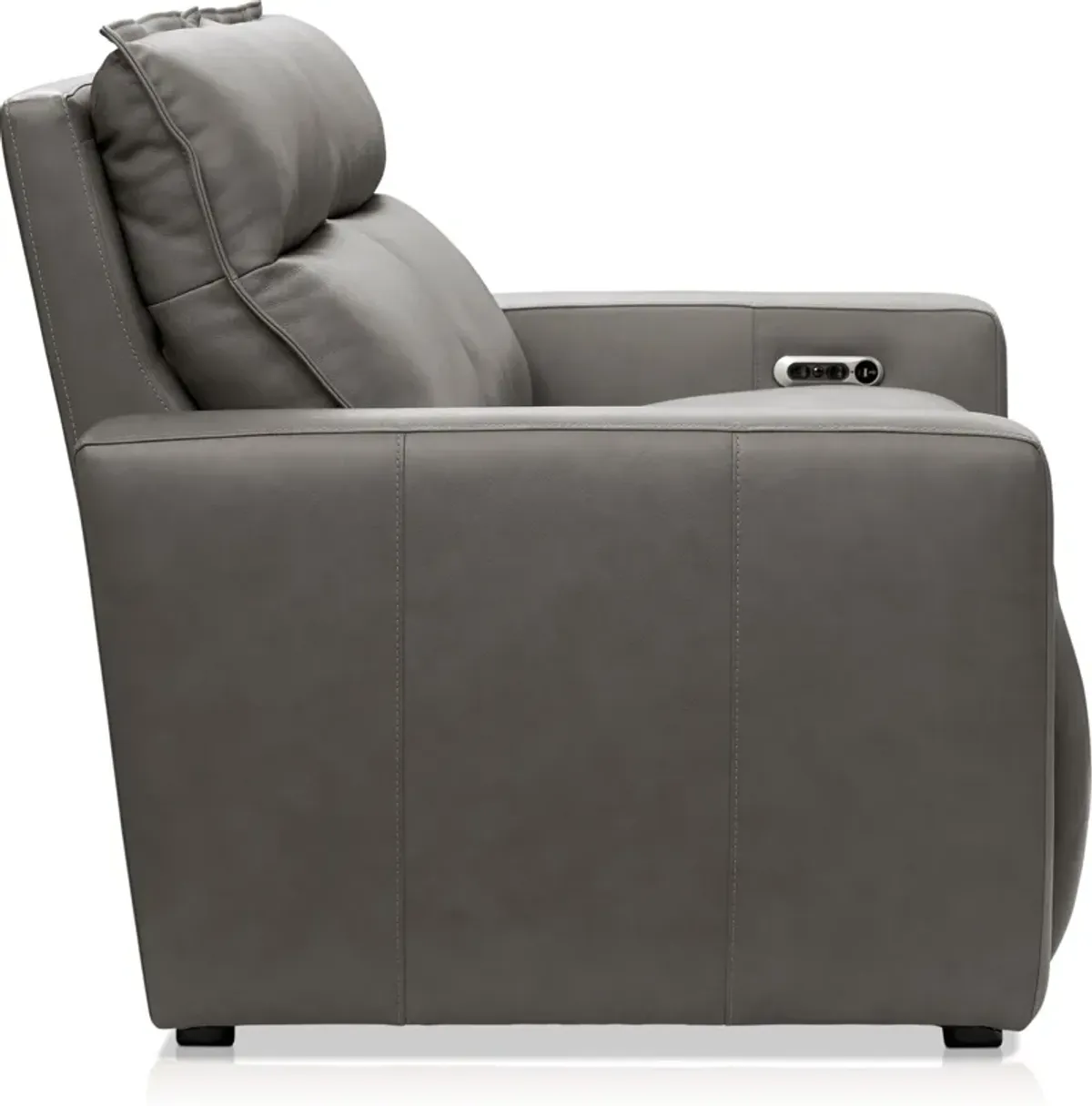 Napa 2-Piece Dual-Power Reclining Sofa - Charcoal