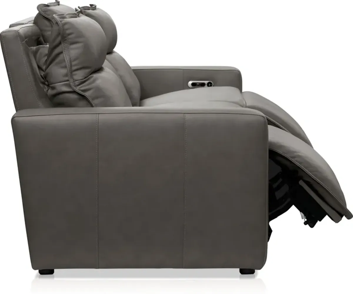 Napa 3-Piece Dual-Power Reclining Sofa - Charcoal