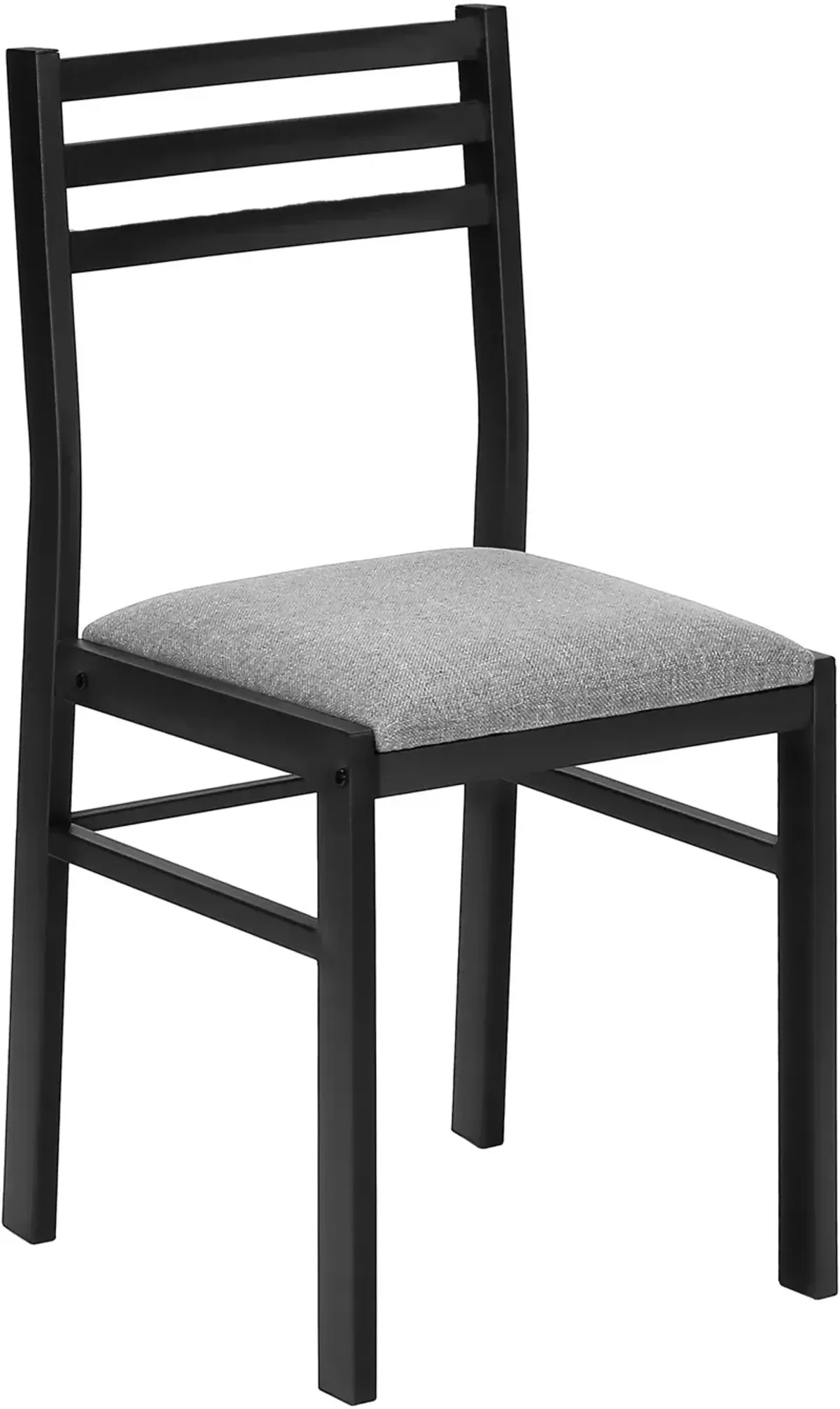 Nannie Extendable Dining Table and 2 Dining Chairs - Gray/Black