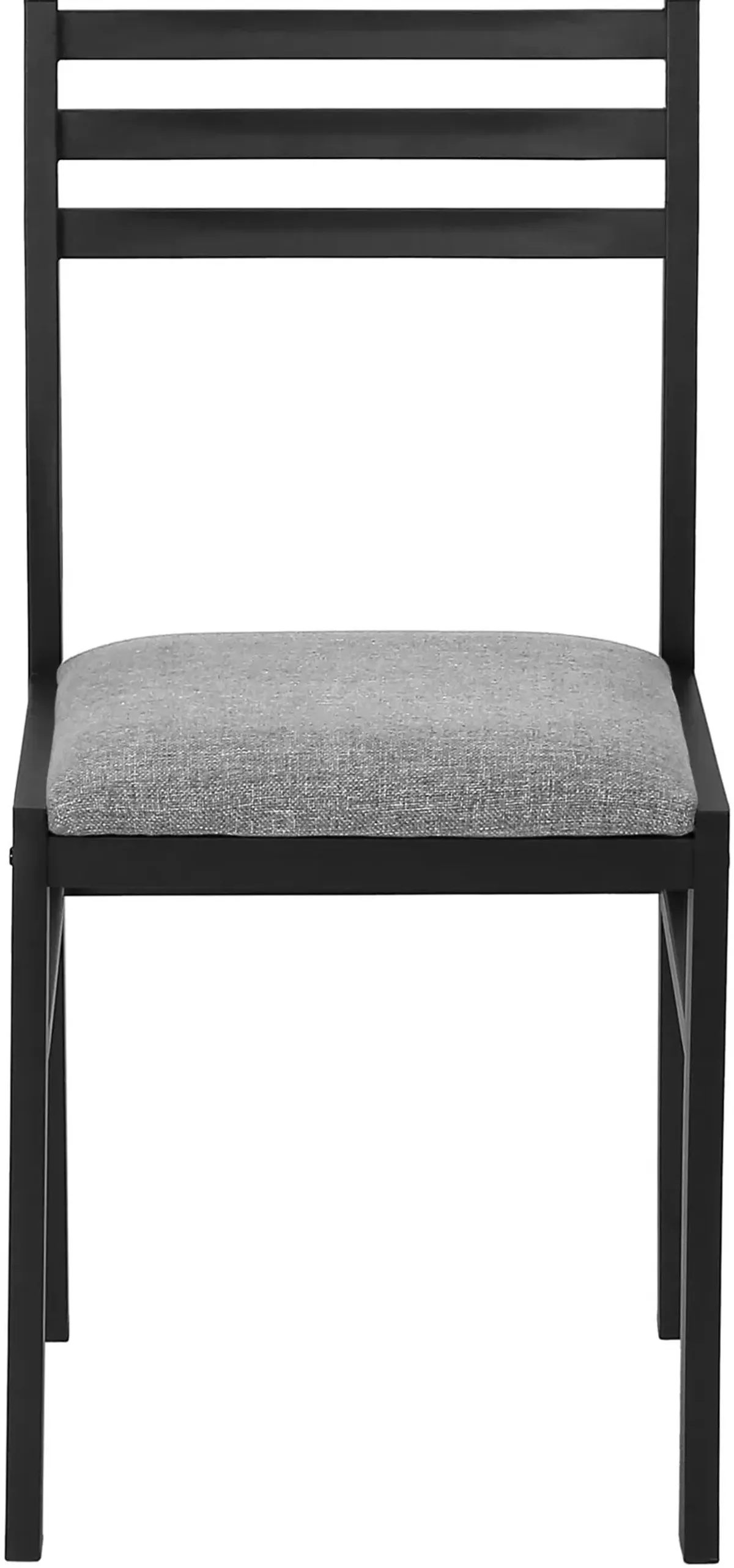 Nannie Extendable Dining Table and 2 Dining Chairs - Gray/Black