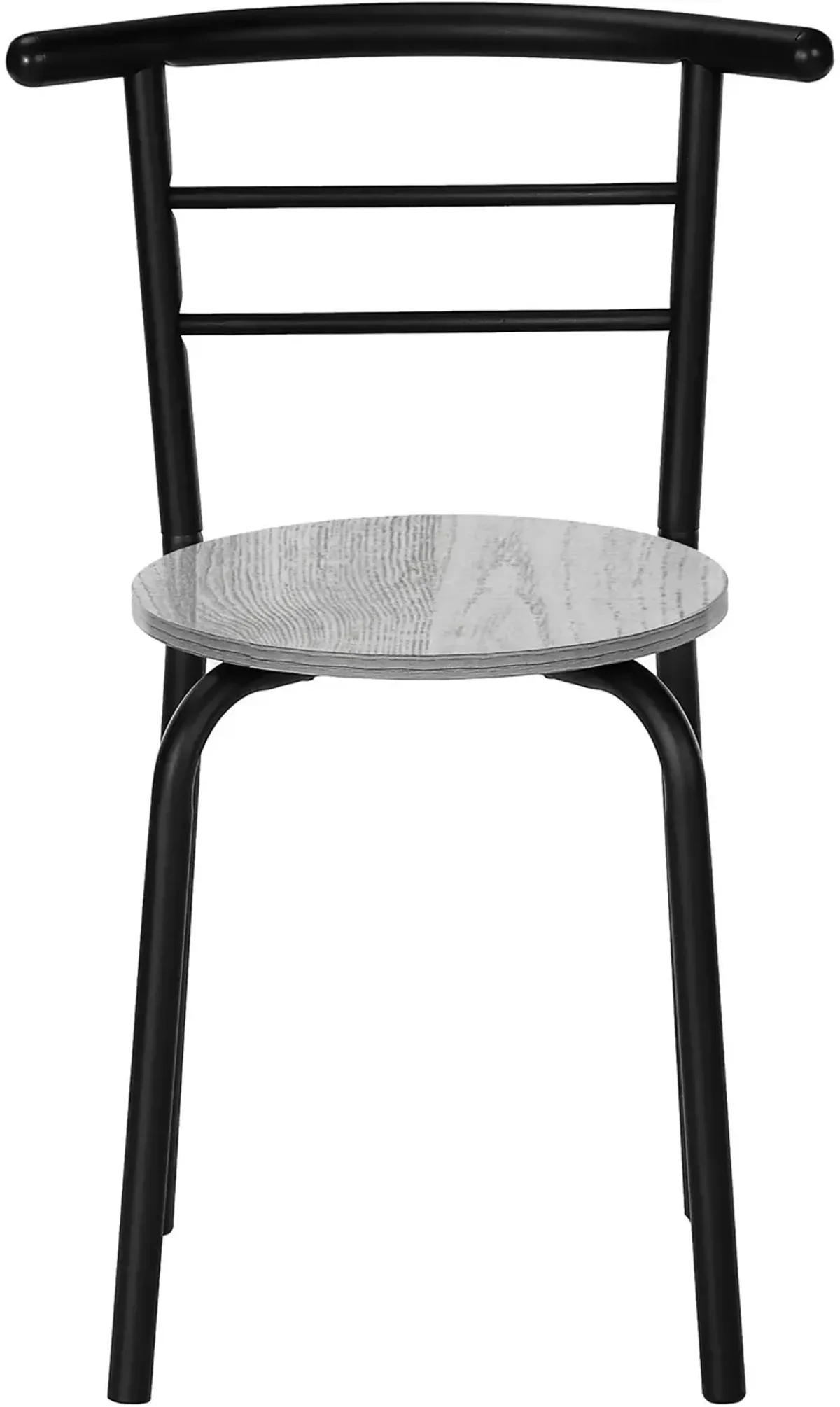 Tinley Dining Table and 2 Dining Chairs - Gray/Black