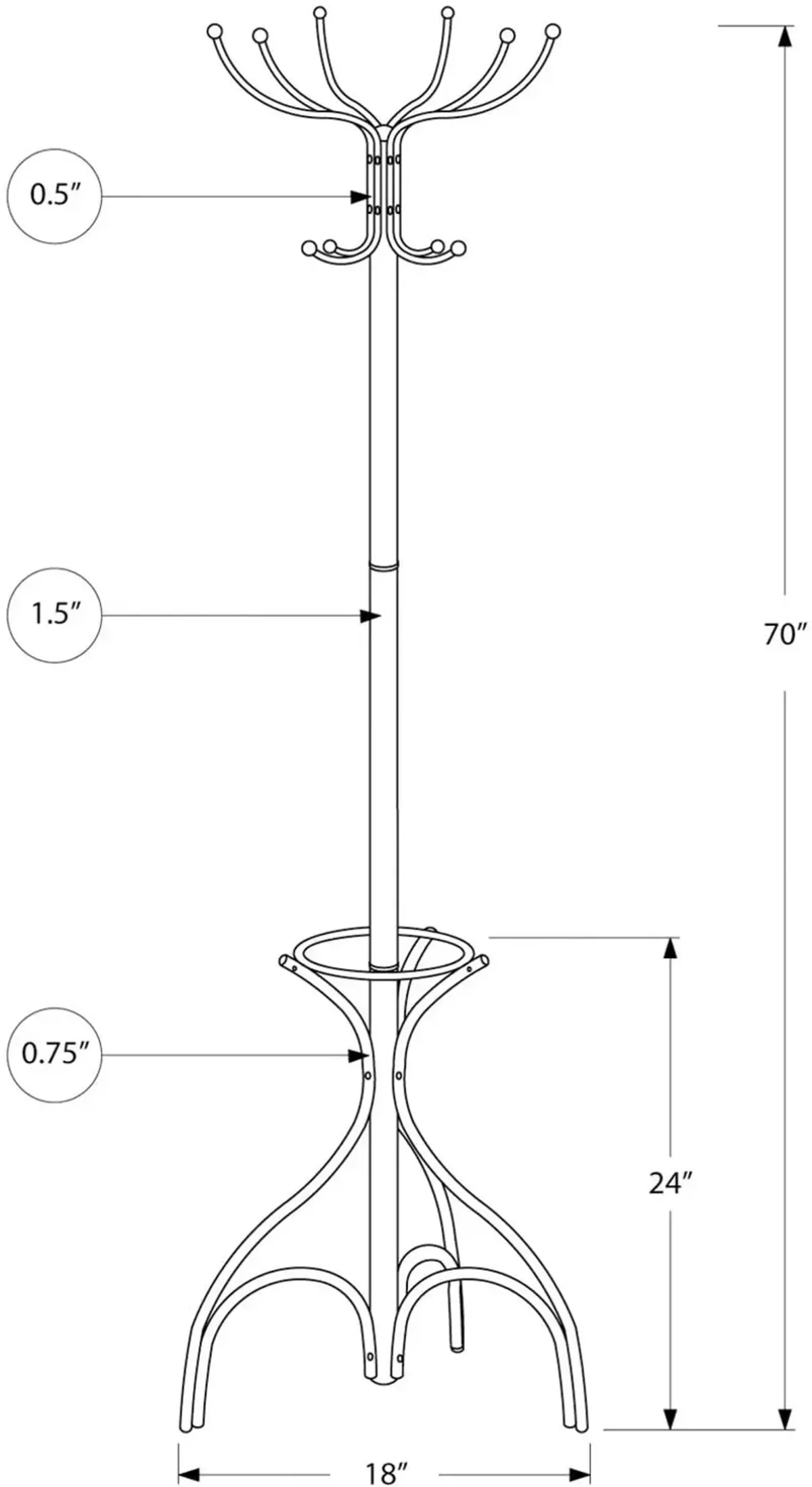 Vector Coat Rack